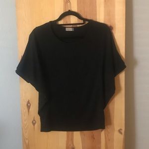 Black Butterfly Arm Top
